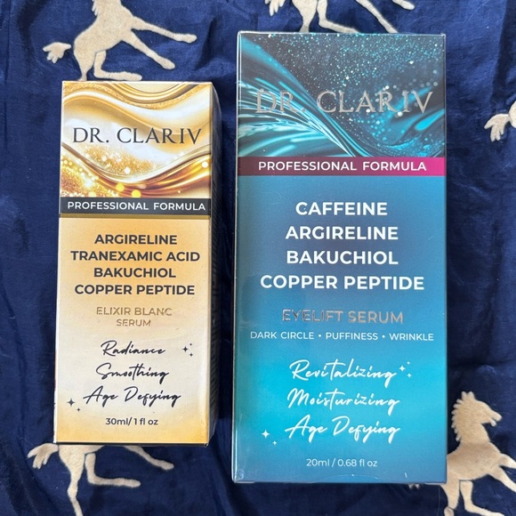 Brand New Dr. Clariv Face & Eyelift Serums Anti-Aging Wrinkle Firming Peptides